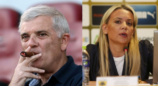 &Omicron;&Iota; &laquo;&Pi;&Omicron;&Upsilon;&Theta;&Epsilon;&Nu;&Alpha;&Delta;&Epsilon;&Sigma;&raquo; &Alpha;&Pi;&Omicron;&Kappa;&Alpha;&Lambda;&Upsilon;&Pi;&Tau;&Omicron;&Upsilon;&Nu; &Tau;&Eta;&Nu; &Sigma;&Upsilon;&Zeta;&Eta;&Tau;&Eta;&Sigma;&Eta; &Mu;&Epsilon;&Tau;&Alpha;&Xi;&Upsilon; &laquo;&Tau;&Iota;&Gamma;&Rho;&Eta;&raquo; &Kappa;&Alpha;&Iota; &Alpha;&Rho;&Kappa;&Alpha;&Delta;&Eta; &Gamma;&Iota;&Alpha; &Tau;&Eta;&Nu; &Epsilon;&Kappa;&Pi;&Rho;&Omicron;&Sigma;&Omega;&Pi;&Eta;&Sigma;&Eta; &Tau;&Eta;&Sigma; &Alpha;.&Epsilon;.&Kappa;. &Sigma;&Tau;&Eta;&Nu; SUPER LEAGUE (&Pi;&Omicron;&Tau;&Epsilon; &Mu;&Eta; &Delta;&Iota;&Nu;&Epsilon;&Iota;&Sigma; &Sigma;&Epsilon; &Mu;&Iota;&Alpha; &Gamma;&Upsilon;&Nu;&Alpha;&Iota;&Kappa;&Alpha; &Pi;&Omicron;&Lambda;&Lambda;&Eta; &Epsilon;&Xi;&Omicron;&Upsilon;&Sigma;&Iota;&Alpha;)